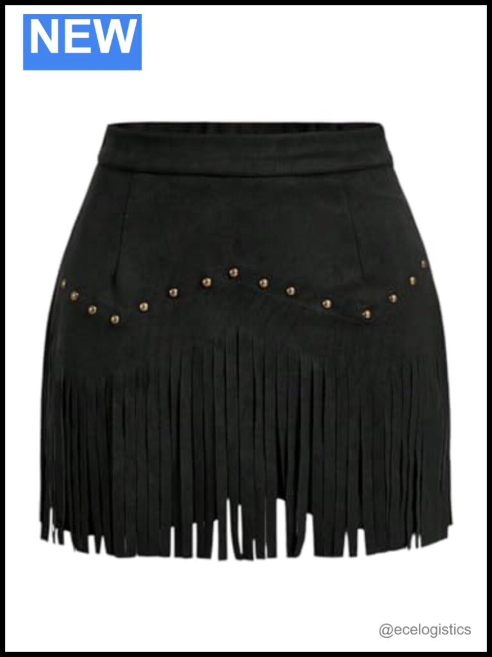 Faux Suede Fringe Mini Skirt for Women Cowgirl Western Rodeo